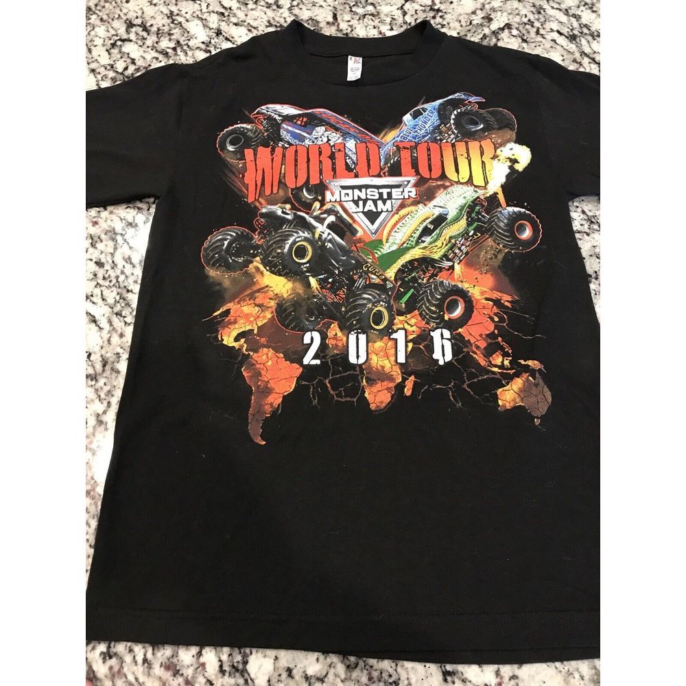 Monster Jam‎ Monster Truck World Tour 2016 T Shirt Mens Small